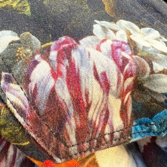 Koral Coated Floral Skinny Jeans for Anthropologie Size 27 - Picture 11 of 12